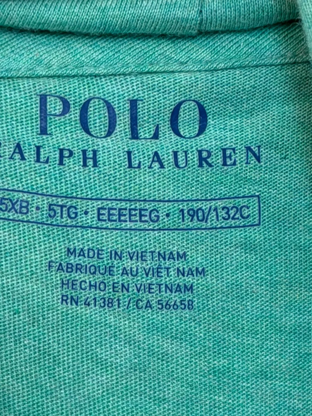 Polo by Ralph Lauren Mint Green Crewneck Hoodie 5XL - Picture 6 of 7